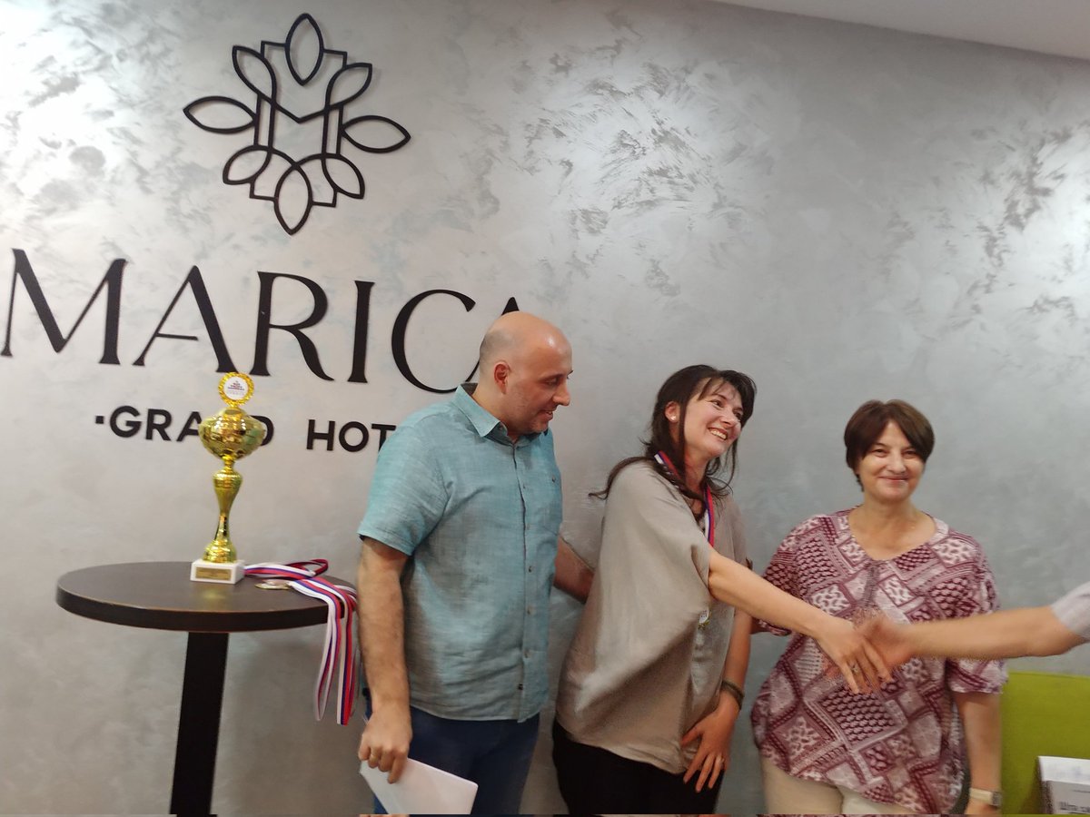 ManakovaChess's tweet image. Just took the 1st women&apos;s prize and the 9th (7-11) men&apos;s prize at Nis-open (Serbia). The winner is GM Suat Atalik.