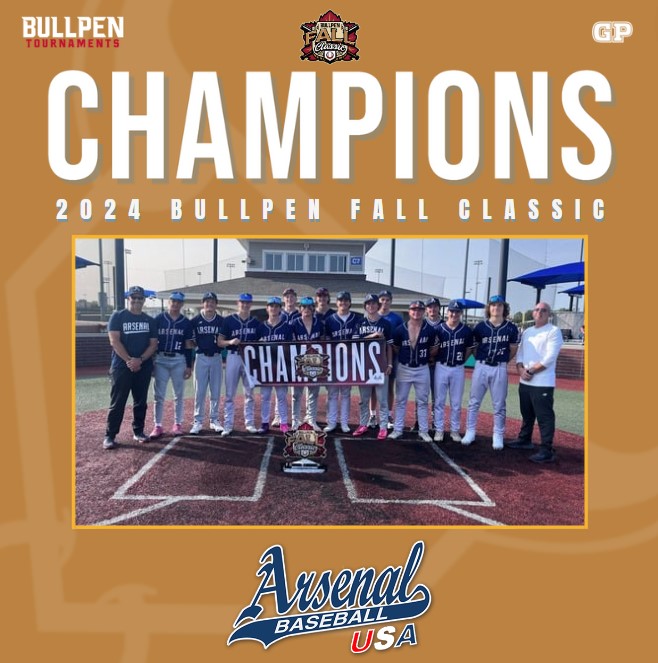 🏆 Congratulations to the 2024 Bullpen Fall Classic 17U Champions, Arsenal Indiana! 🏆

#WhereBaseballMatters