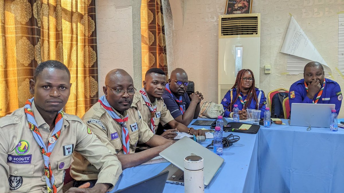 ScoutsBenin's tweet photo. Atelier de renforcement de capacités des organisations scoutes nationales sur la mise en œuvre de la politique "À l'abri de la maltraitance", organisé par @ScoutingAfrica du O4 au O7 septembre 2O24 à Lomé (Togo).

#Scouts, #SafeFromHarm
@worldscouting https://t.co/LBZZuEfzMR