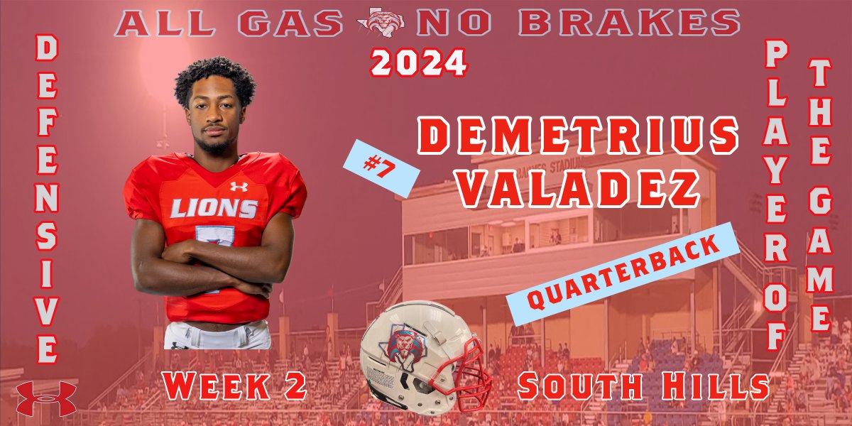 Jrsilva2Juan's tweet photo. Congratulations to our Week 2 Varsity Offensive Player of the Game.

Demetrius Valadez

#CISDAthletics #CastleberryISD #CHS_lions #LionPride #CHSFamily #CompeteEveryday #AllGasNoBrakes https://t.co/YEsvq3Zvc6