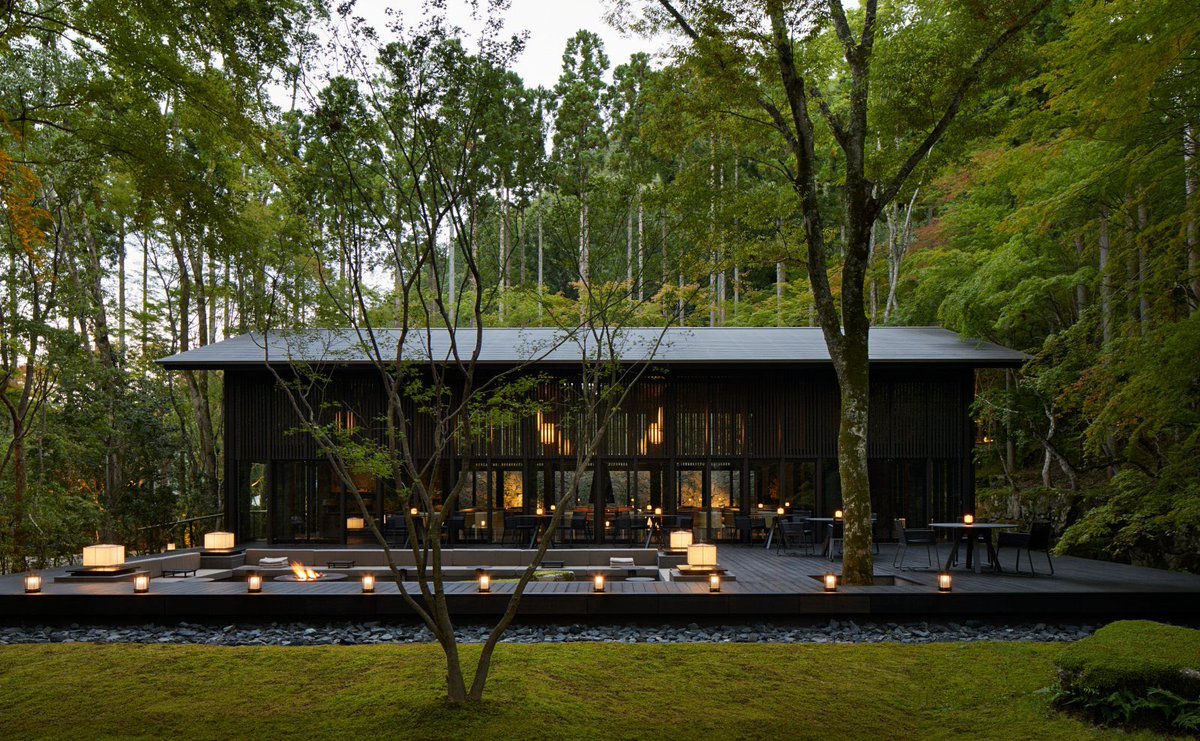 The contemporary design at Aman Kyoto is just perfect.