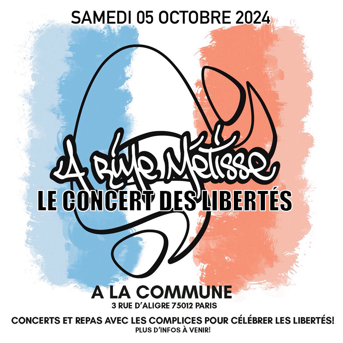 architeknic's tweet photo. Bientôt le concert des libertés à la commune d’aligre 75012 soyez complice 🤗 #liberté #libre #souverain #humaniste #unité #ensemble #paris https://t.co/tFItScFMag