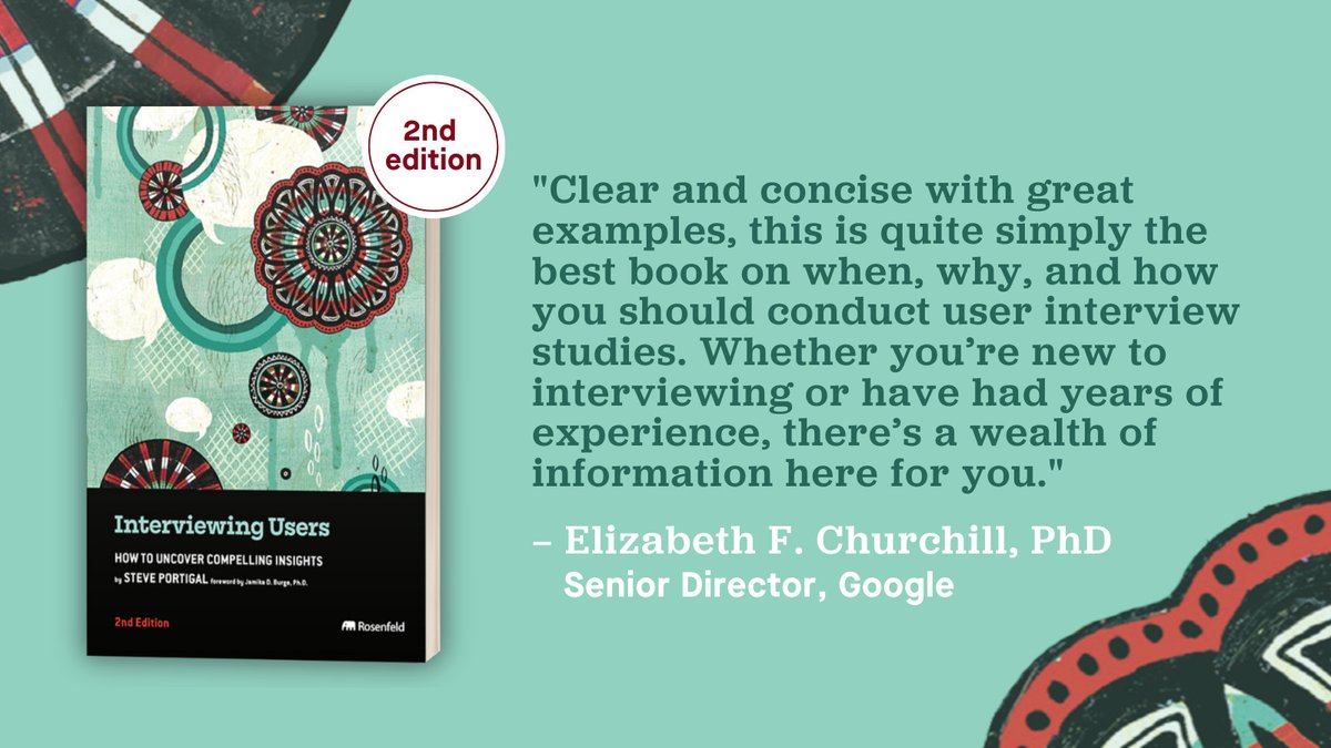 Interviewing Users (2nd edition) by Steve Portigal is for anyone who is interested in finding out what makes their business tick and wants to learn how to interview and listen to people. But don't take our word for it—see what others have to say about it! rfld.me/3wUUV57