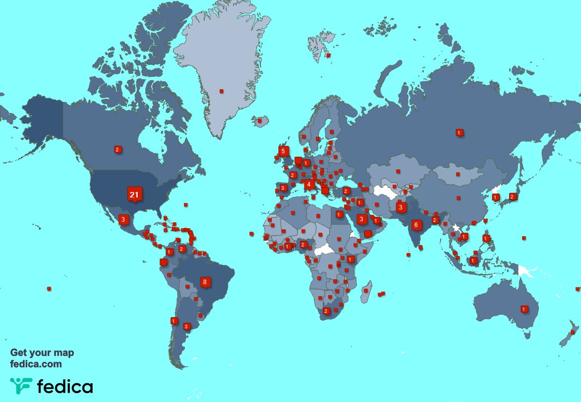 I have 75 new followers from South Africa, UAE, and more last week. See fedica.com/!RizzoGigirz58