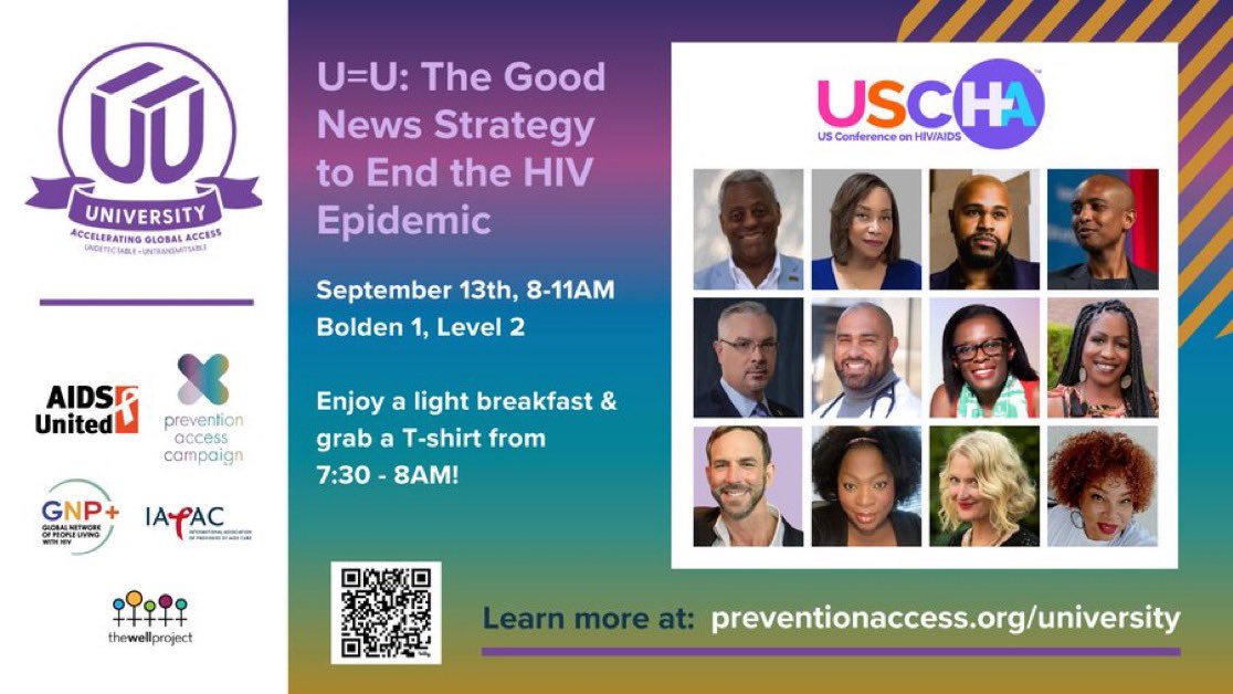 Dashiell Sears, MPP (@dash_sears) on Twitter photo Headed to #USCHA? Be sure to check out #UequalsU University on 9/13 co-hosted by <a href="/AIDSUnited/">AIDS United</a> <a href="/PreventionAC/">Prevention Access</a> <a href="/gnpplus/">GNP+</a> <a href="/IAPAC/">IAPAC</a> and @thewellproject! Strategizing the U=U message as the keystone to ending #HIV! Headed to #USCHA? Be sure to check out #UequalsU University on 9/13 co-hosted by <a href="/AIDSUnited/">AIDS United</a> <a href="/PreventionAC/">Prevention Access</a> <a href="/gnpplus/">GNP+</a> <a href="/IAPAC/">IAPAC</a> and @thewellproject! Strategizing the U=U message as the keystone to ending #HIV!