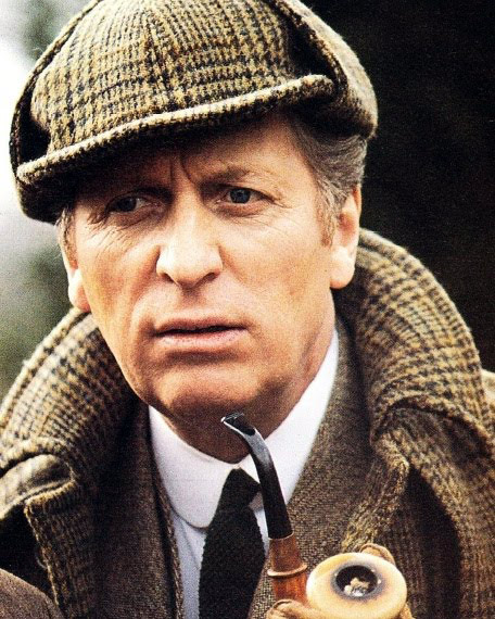 Tom Baker as Sherlock Holmes in The Hound of the Baskervilles in 1982. #TomBaker #DoctorWho #FourthDoctor