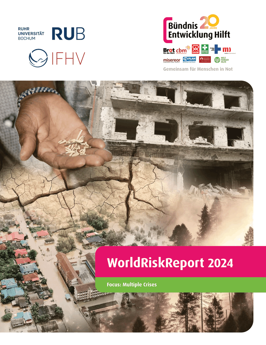 IFHV (@ifhv_bochum) on Twitter photo The #WorldRiskReport 2024 is here! Now available at: weltrisikobericht.de.
#Weltrisikobericht2024 #CrisisPrevention #GlobalRisks #MultipleCrise #DisasterPreparedness #ClimateActionNow #HumanitarianAid
<a href="/DasBuendnis/">Bündnis Entwicklung Hilft</a> <a href="/ruhrunibochum/">Ruhr-Universität Bochum</a>
l.rub.de/ee270549 The #WorldRiskReport 2024 is here! Now available at: weltrisikobericht.de.
#Weltrisikobericht2024 #CrisisPrevention #GlobalRisks #MultipleCrise #DisasterPreparedness #ClimateActionNow #HumanitarianAid
<a href="/DasBuendnis/">Bündnis Entwicklung Hilft</a> <a href="/ruhrunibochum/">Ruhr-Universität Bochum</a>
l.rub.de/ee270549