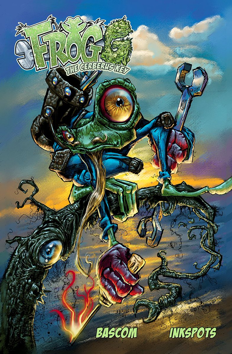 unhingedent's tweet image. Sign up for Frog G: The Cerberus Key no in pre-launch on Indiegogo! Co-Created by @Frog_G_ with story and colors/art by @MyEvilRobot and Lines/story by myself!
indiegogo.com/projects/--293…