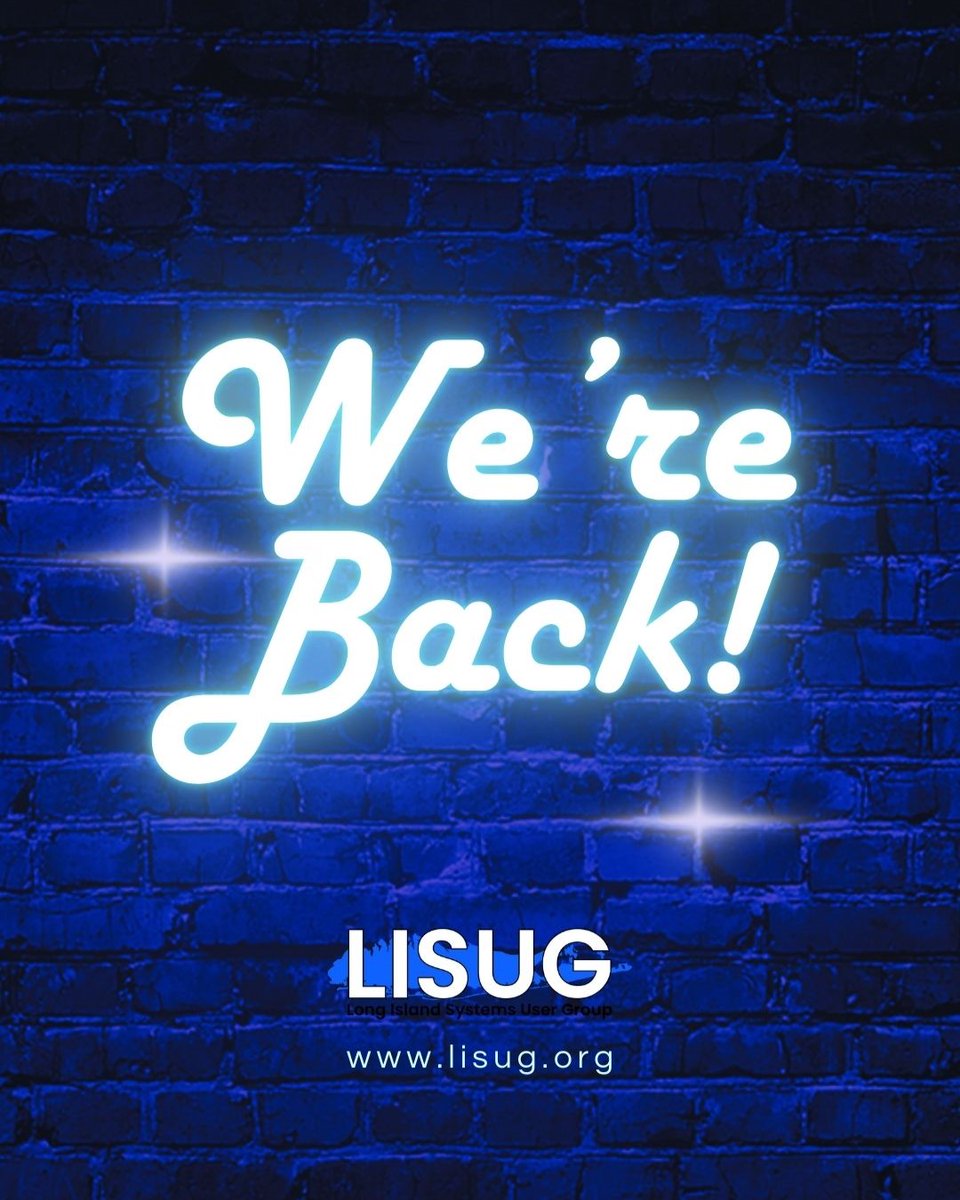 LISUG_Official's tweet image. We&apos;re back! 

We’re kicking off a new semester and can’t wait to share what&apos;s in store! Follow us to stay tuned for exciting updates on our upcoming events! Find out more at lisug.org
#IBMiCommunity #PowerSystems #IBMiTech #IBMiInnovation #IBMiExperts #TechComunity