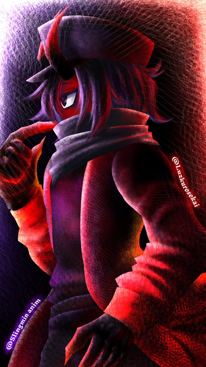 Didnt really upload here

I draw some art but didn't upload at all
Fine i will show u one-
Kagula Davil (Devil AU) 
New AU of Dangen