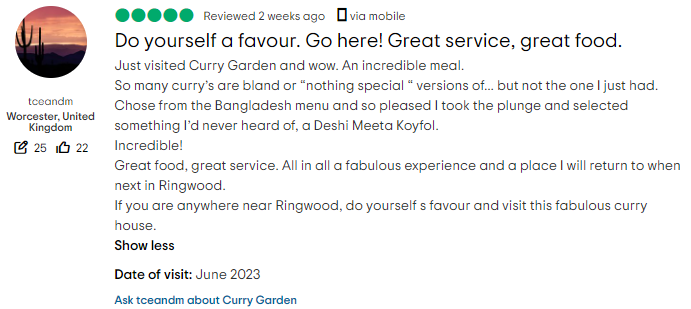 currygarden's tweet photo. We agree! Of course 📷
It's not easy being the best, but we always try our absolute best to offer you an amazing experience..

EAT-IN - A perfect setting, whatever the occasion.
DELIVERY up to 7miles
10% DISCOUNT on COLLECTION

To ORDER or RESERVE:
https://t.co/dJFLCfF0hu https://t.co/tSHhNaXc9u