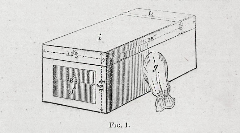 RealPreCinema's tweet image. All three images of this #boxed portable darkroom are found in ‘The Photographic News,’ edited by #WilliamCrookes, 1859, London. Vol. I. Pages 305 and 306 here archive.org/details/photog…