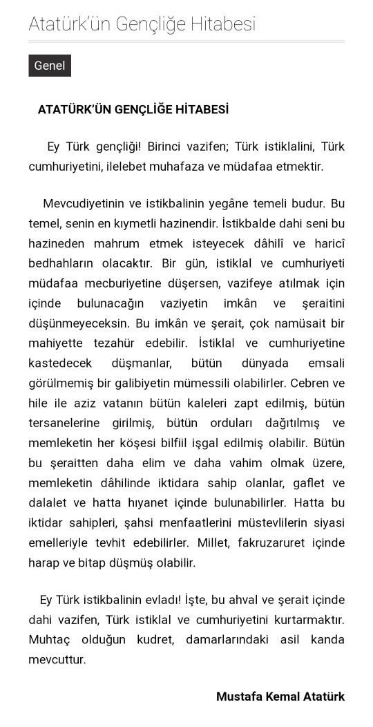 Mustafa Kemal'in Türk Gençleriyiz #TegmeniminYanındayım