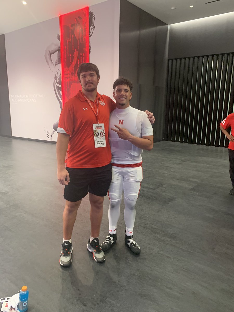 Jackson Cantwell (@jcantwell2499) on Twitter photo Enjoyed my time at Nebraska yesterday! The game was great and got to meet some great people and had a lot of fun. Very thankful to everyone that took the time to host me! <a href="/CoachMattRhule/">Matt Rhule</a> <a href="/DonovanRaiola/">Donovan Raiola</a> @Callaghan_NEB <a href="/s_kwilli32/">Keith Williams</a> <a href="/MozeeJ43/">Jamar Mozee</a> <a href="/coachedfoley/">Ed Foley</a> #NSGB Enjoyed my time at Nebraska yesterday! The game was great and got to meet some great people and had a lot of fun. Very thankful to everyone that took the time to host me! <a href="/CoachMattRhule/">Matt Rhule</a> <a href="/DonovanRaiola/">Donovan Raiola</a> @Callaghan_NEB <a href="/s_kwilli32/">Keith Williams</a> <a href="/MozeeJ43/">Jamar Mozee</a> <a href="/coachedfoley/">Ed Foley</a> #NSGB