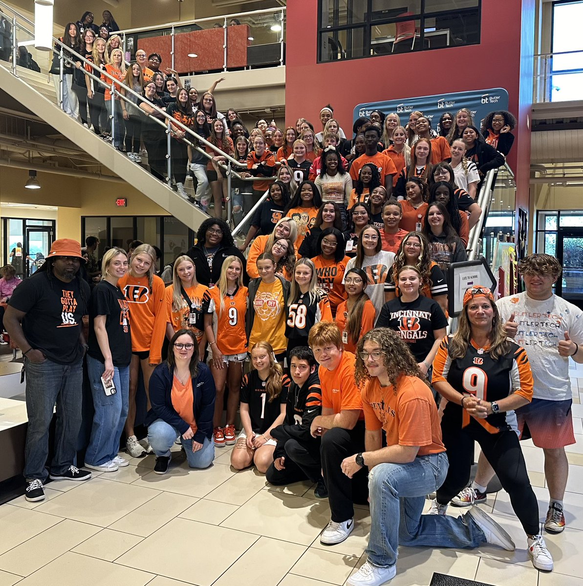 BTBioscience Center (@btbiosci) on Twitter photo Butler Tech Bioscience supporting our Bengals with an Orange Out Friday🖤🧡! <a href="/whodey/">Brooke Anderson</a> @bengals @openinorange Butler Tech Bioscience supporting our Bengals with an Orange Out Friday🖤🧡! <a href="/whodey/">Brooke Anderson</a> @bengals @openinorange