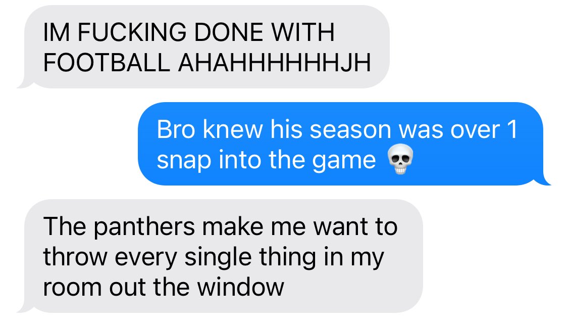 My friend is a panthers fan…