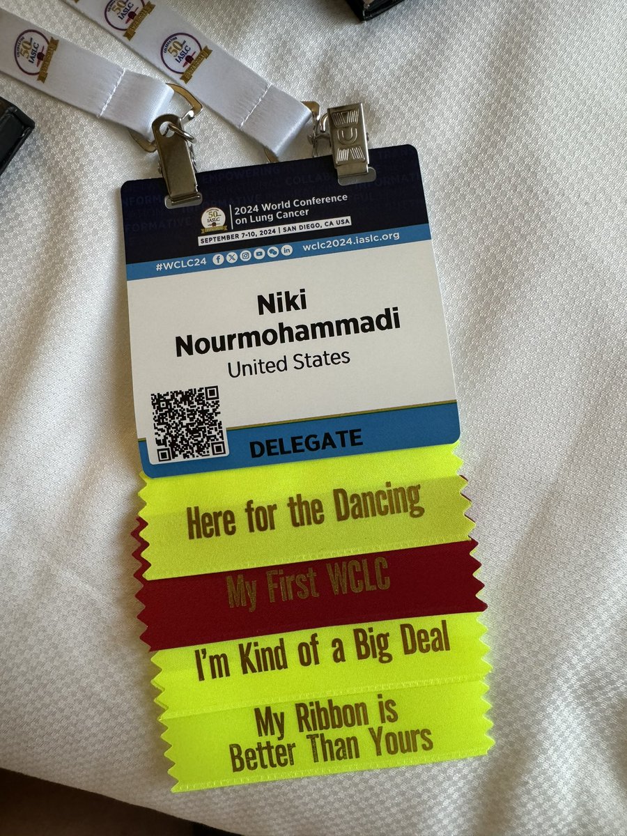 If you think I’m annoying at conferences I won’t tell you, but there will be signs. #WCLC24