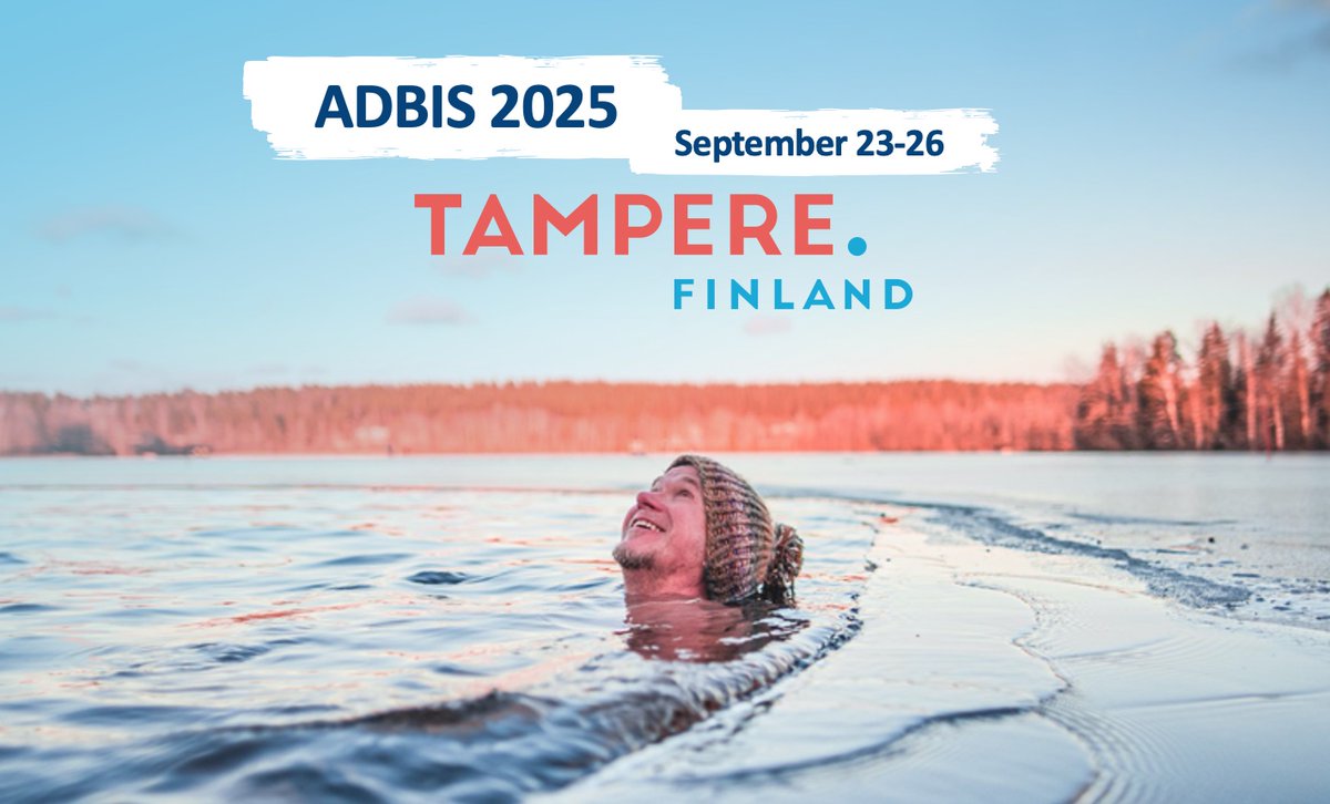 One year to go for ADBIS 2025 in Tampere, Finland. Save the dates! 📅
