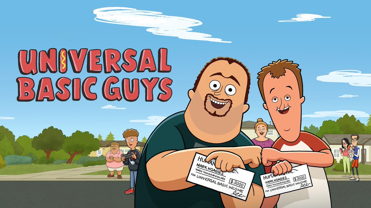 agoostey's tweet image. Today's the day! Universal Basic Guys premieres on FOX at 5pm PT! It's my first primetime credit and I'm proud of what our scrappy team at Bento Box whipped up. And now the theme song gets to be stuck in everyone else's head like I have for the past 2 years. Give it a watch!