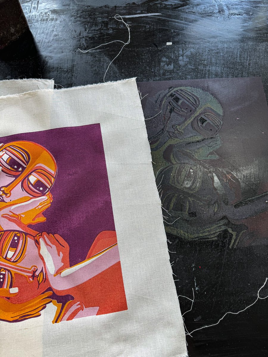 It has been a while since I last minted an art piece. :) today felt like the right day to mint one. 

Only 2 editions of “Tenderness” (2024) are available, each accompanied by a physical screen print on fabric (unframed).
Free worldwide shipping is included.

Link below.