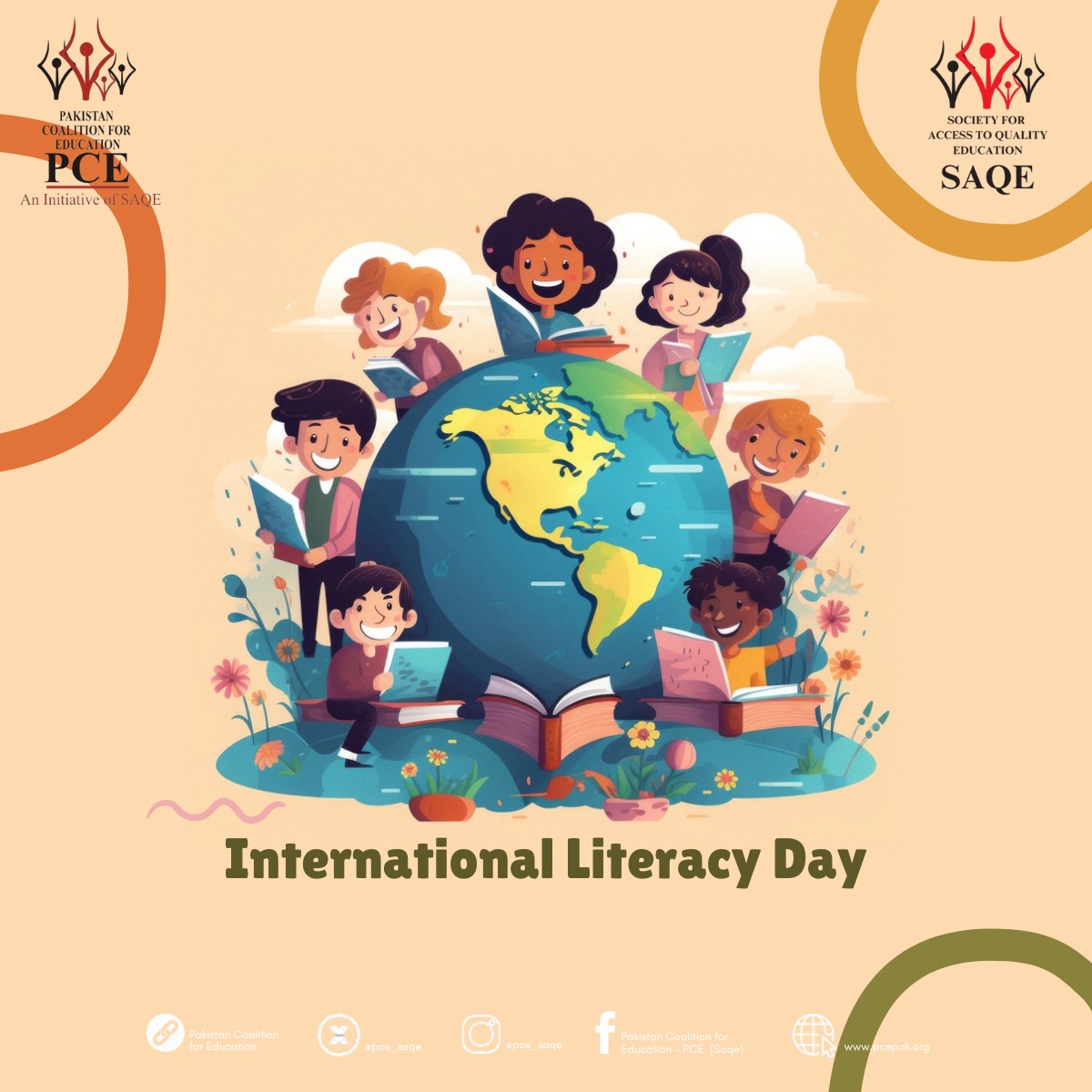 PCESAQE's tweet photo. 22.6M children in 🇵🇰 remain #OOSC only 60%students attain affixed level of proficiency in functional literacy & numeracy skills
On #InternationalLiteracyDay fed&prov govts must deliver on #Article25A & #InvestinEducation min 4% of GDP for #holistic & #inclusive #EducationForAll https://t.co/vpbgV1fakF