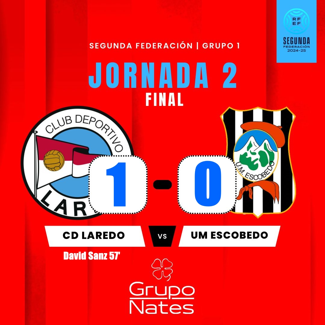 ⏱️ FINAL

𝟏ª 𝐕𝐈𝐂𝐓𝐎𝐑𝐈𝐀 ❤️❤️
        𝐃𝐄 𝐋𝐀 𝐓𝐄𝐌𝐏𝐎𝐑𝐀𝐃𝐀 ❤️❤️

🚩🚩 𝐆𝐑𝐀𝐍𝐃𝐄 𝐂𝐇𝐀𝐑𝐋𝐄𝐒 🚩🚩

#CDLaredo #SegundaRFEF #SegundaFederación #2RFEF