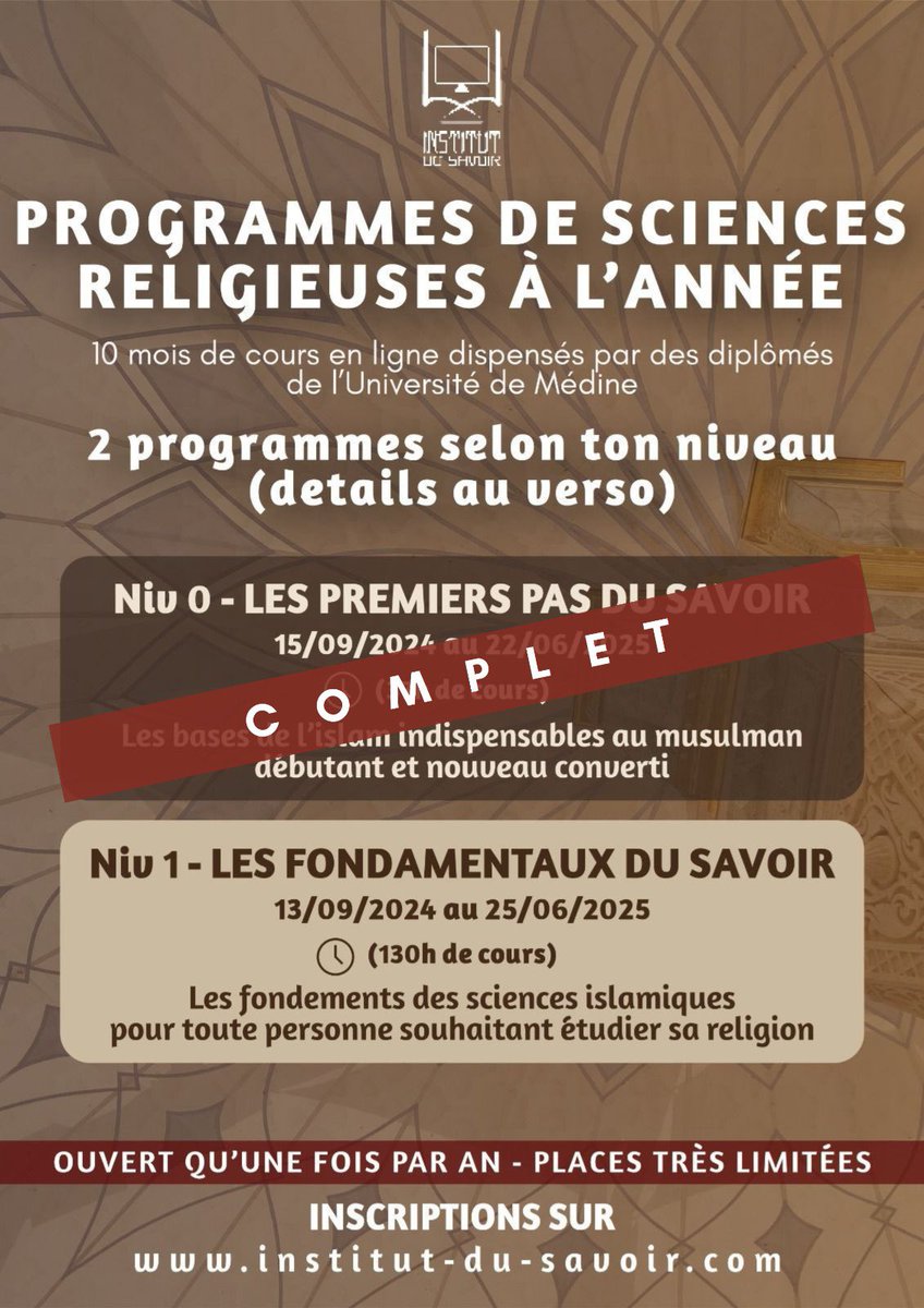 OmraDuSavoir (InstitutDuSavoir) tweet media