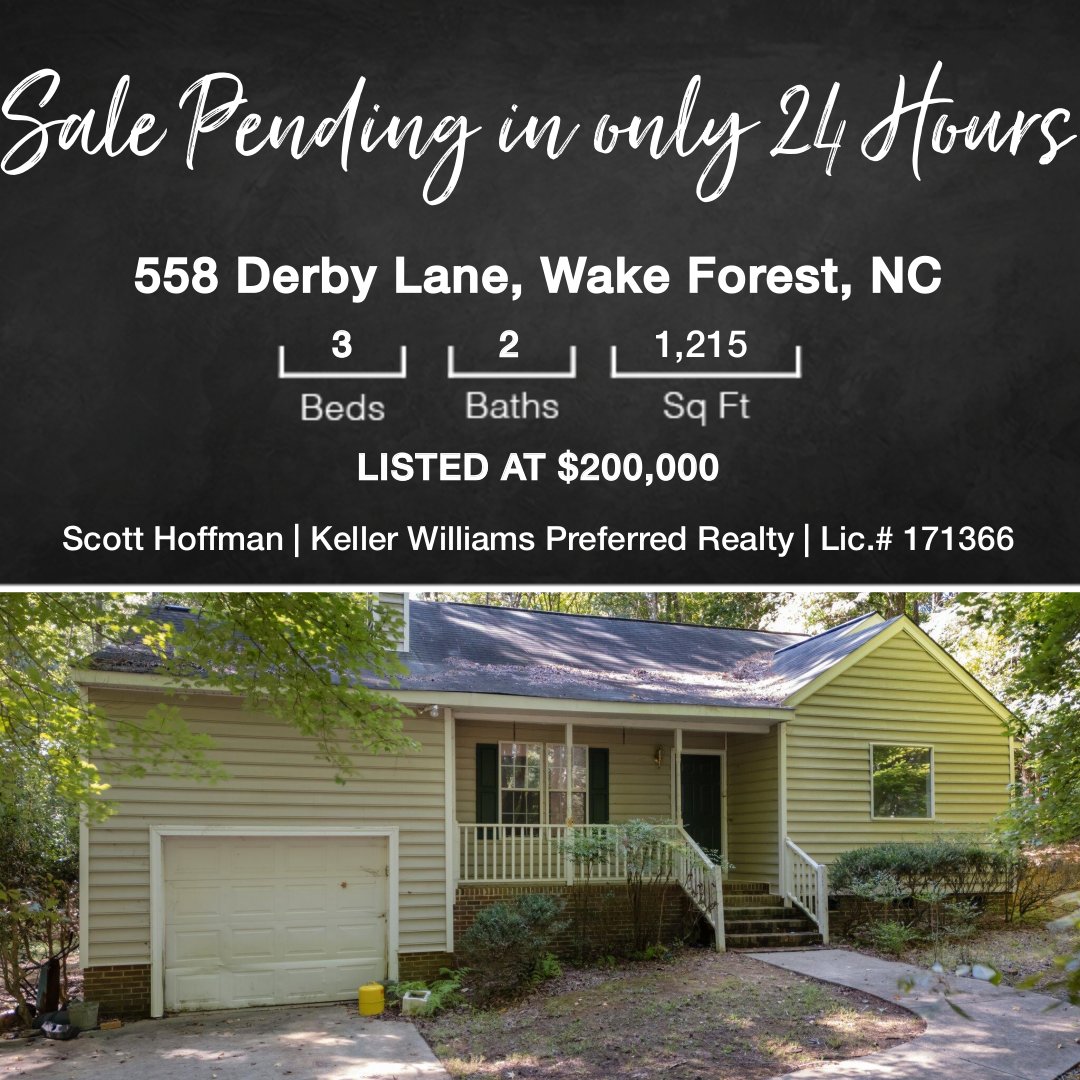 scotthoffman's tweet image. This property is now pending, but don't worry. Contact me for information about homes currently on the market and a few that are coming soon! #salepending #realestate #yourscouldbenext