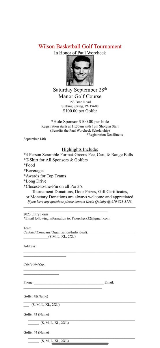 Wilson Bulldogs Boys Basketball (@wilsonboyshoops) on Twitter photo We are just 3 weeks away from our annual golf tournament. Get your foursome together and join us for some β³οΈ. #PW32 <a href="/MattyJC3/">Coach Coldren</a> <a href="/quimby_kevin/">Kevin Quimby</a> <a href="/HoopscoachDan/">Dan Hartzman</a> <a href="/ryan_trupe/">ryan_trupe</a> We are just 3 weeks away from our annual golf tournament. Get your foursome together and join us for some β³οΈ. #PW32 <a href="/MattyJC3/">Coach Coldren</a> <a href="/quimby_kevin/">Kevin Quimby</a> <a href="/HoopscoachDan/">Dan Hartzman</a> <a href="/ryan_trupe/">ryan_trupe</a>