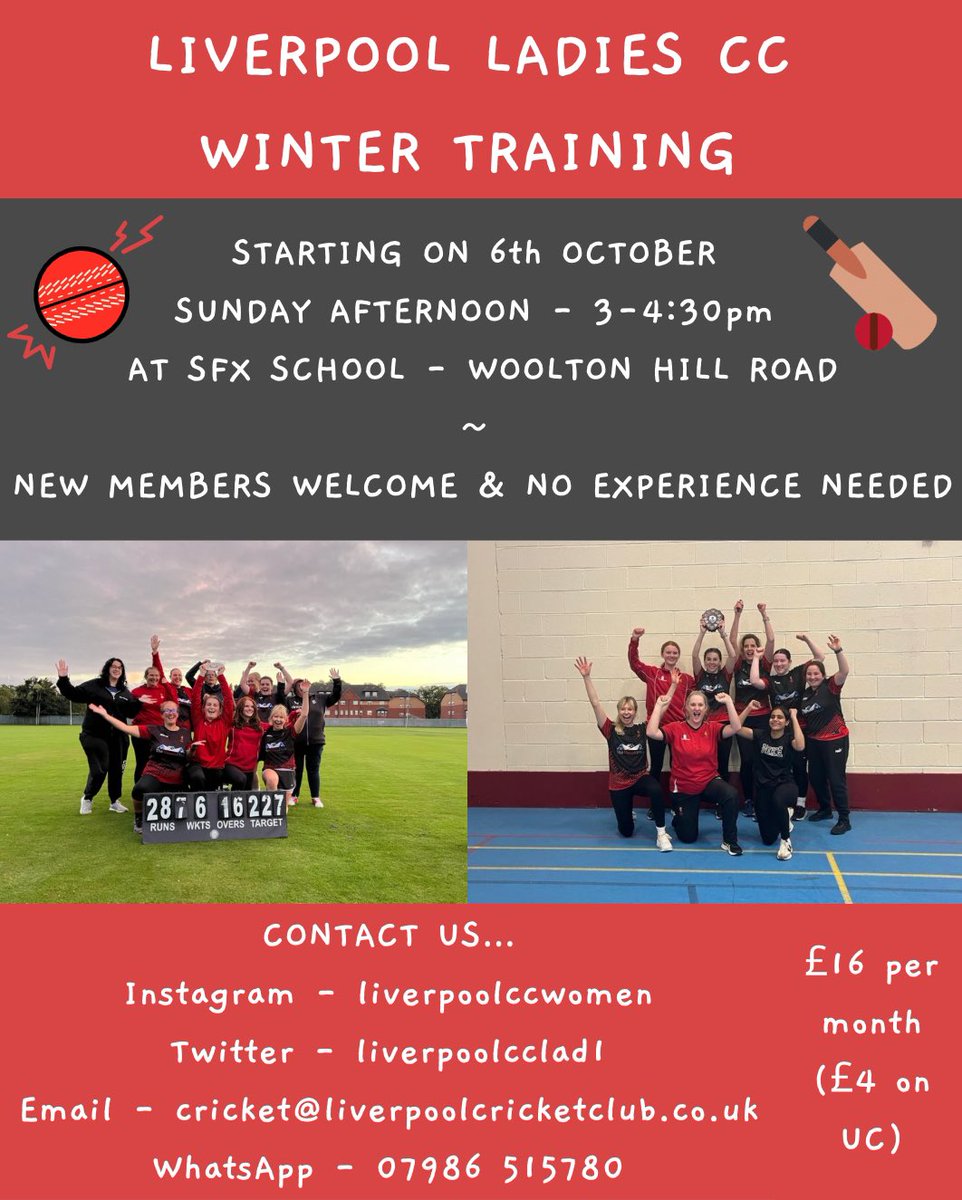 Liverpool Ladies CC Winter Training🍒