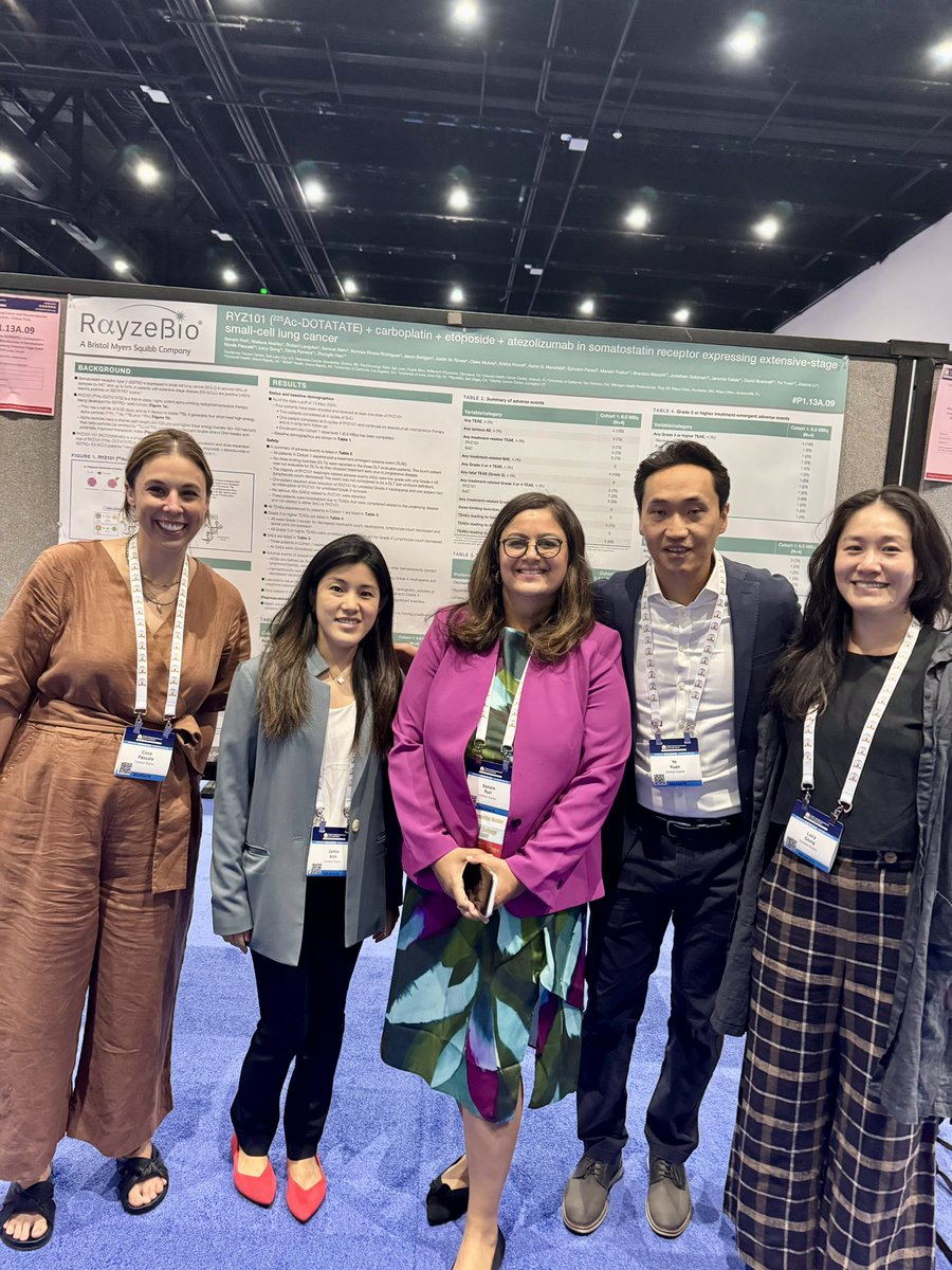 Sonam Puri MD (@sonampuri) on Twitter photo Kicking off Day 2 of #WCLC2024 with the wonderful Rayzebio team! Excited to present early results from the RYZ101-101 study in a poster session today, featuring the first-in-class, alpha-emitting, SSTR2-targeting radiopharmaceutical RYZ-101 in patients with SCLC <a href="/MoffittNews/">Moffitt Cancer Center</a> Kicking off Day 2 of #WCLC2024 with the wonderful Rayzebio team! Excited to present early results from the RYZ101-101 study in a poster session today, featuring the first-in-class, alpha-emitting, SSTR2-targeting radiopharmaceutical RYZ-101 in patients with SCLC <a href="/MoffittNews/">Moffitt Cancer Center</a>