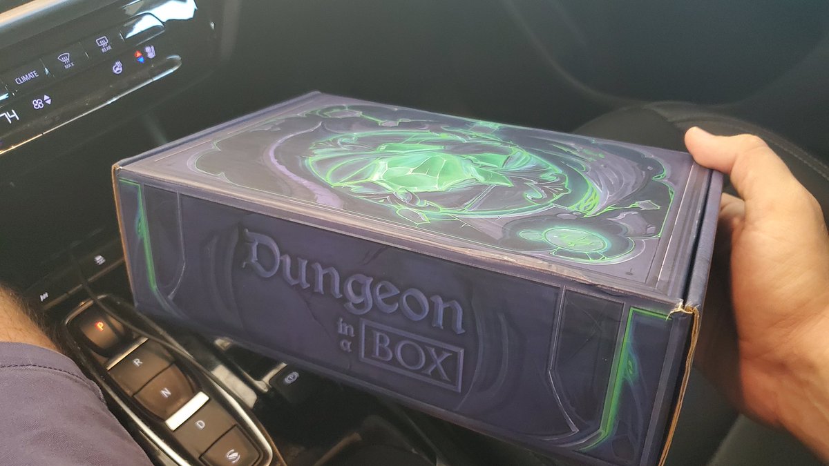 MummifiedTony's tweet photo. Found a master case filled with around 10 empty @DungeonInABox in a dumpster near my apartment. Gonna give the box to my kid to pretend she's a wizard. But what a backwards unintended advertising method. "hey these boxes in the trash look cool, what's their story?" https://t.co/Ck2GKjR7jC