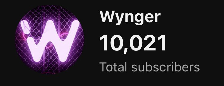 Only a couple months ago I was posting that I had crossed 1k and now I wake up to 10k. The supports been so fucking crazy and I couldn’t be more thankful for it ❤️