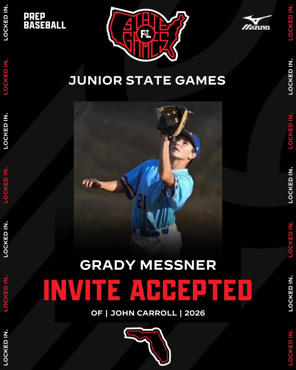 Prep Baseball Florida (@prepbaseballfl) on Twitter photo ππππππ ππππππππ β
'26 OF GRADY MESSNER (JOHN CARROLL) has accepted his invite to the 2024 Junior State Games.
Request an invite β‘οΈ loom.ly/0ytvCcY
<a href="/GradyMessner/">Grady Messner2026</a> | <a href="/RamsBaseball_/">JCHS Rams Baseball</a> |<a href="/SFloridaGiants/">South Florida Giants</a> ππππππ ππππππππ β
'26 OF GRADY MESSNER (JOHN CARROLL) has accepted his invite to the 2024 Junior State Games.
Request an invite β‘οΈ loom.ly/0ytvCcY
<a href="/GradyMessner/">Grady Messner2026</a> | <a href="/RamsBaseball_/">JCHS Rams Baseball</a> |<a href="/SFloridaGiants/">South Florida Giants</a>
