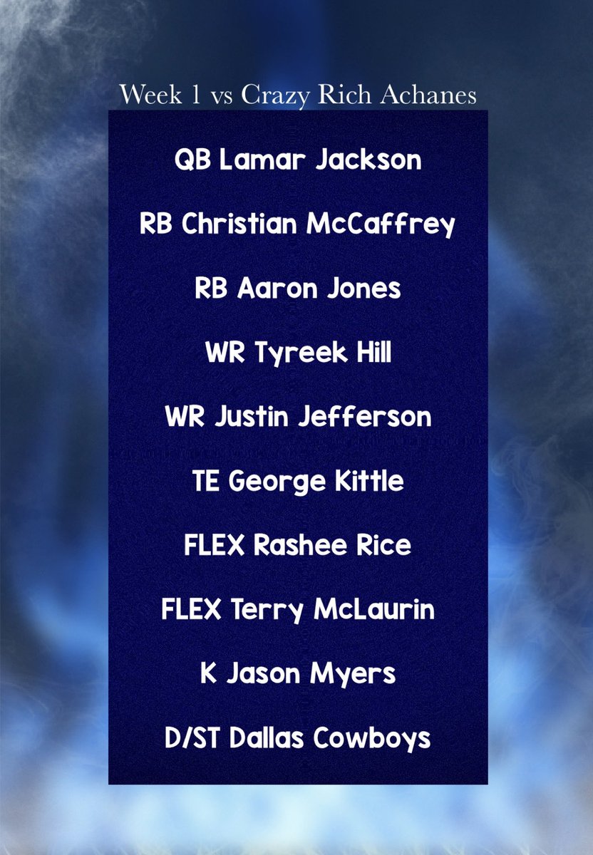 AaronJonesTorch's tweet photo. WEEK 1 IS HERE🔥

Playing our rival this week @CrazyRichAchane should be a great game‼️ https://t.co/ZDXqDUiwTz