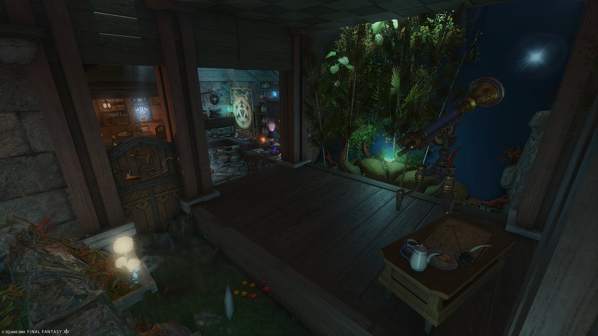 overly_okay's tweet photo. [M] Mushroom Swamp
Aether/Gilgamesh/Mist/W1P4

I didn't know whether to make a cozy witch house or a creepy alchemist lab, so I did both! In a swamp! (1/2)
#ffxiv #ff14 #ffxivhousing #ff14housing #hgxiv https://t.co/Q3Z00rq2lM