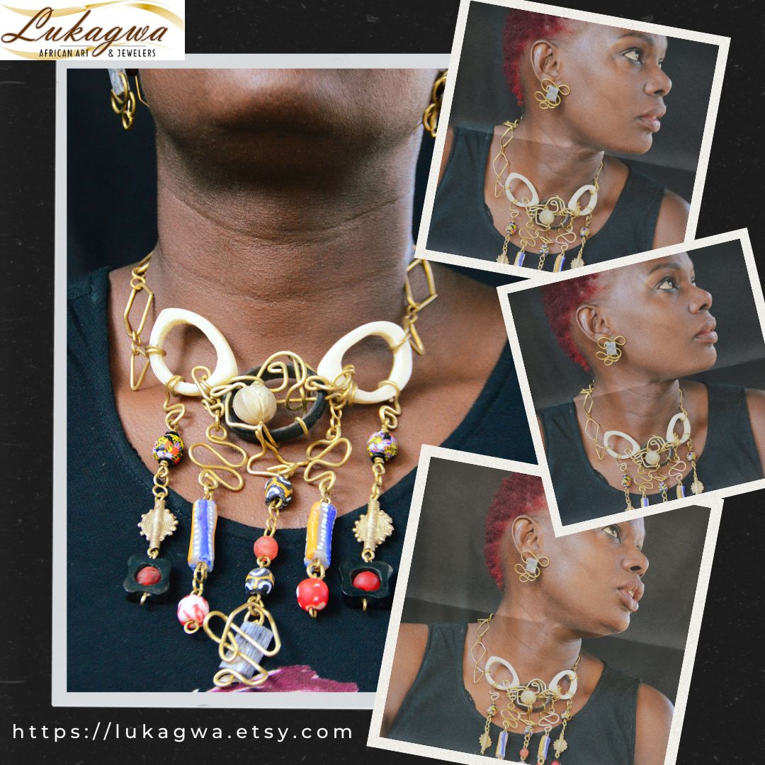lukagwa's tweet photo. An electric combination of wire art,Trade beads of West Africa and polished horn beads.

Artful wire, timeless wear. Simplicity in wire, complexity in beauty. #dhlexpress  #statementjewelry #africanstyle #wearthisnext #supportsmallbusiness 

Find us on https://t.co/Rf6sVPv0vy https://t.co/a7Utd1P2Wb