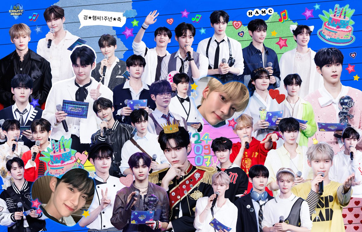 MnetMcountdown's tweet photo. ｡ﾟﾟ･｡･ﾟﾟ｡
ﾟ。  💙월드넘버원 한빈 사랑회💙
　ﾟ･｡･ 국민햄씨 1주년 축하햄🐹

엠카와 햄씨? This is 운명 right

#MCOUNTDOWN #엠카운트다운 
#성한빈 #SUNGHANBIN #ZEROBASEONE https://t.co/Lf3S52ptz3