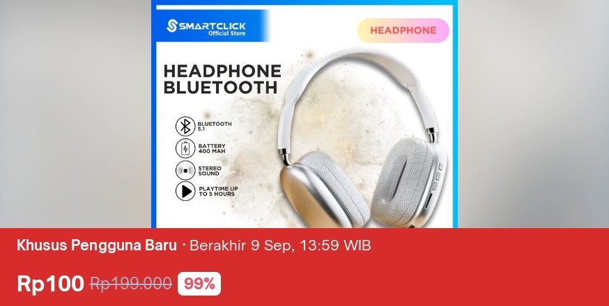 goooooto7's tweet image. 🤩 Ada diskon 99% jadi Rp100, nih. Buruan cek di Tokopedia sebelum diskonnya berakhir! tokopedia.link/iZ0RncilJMb