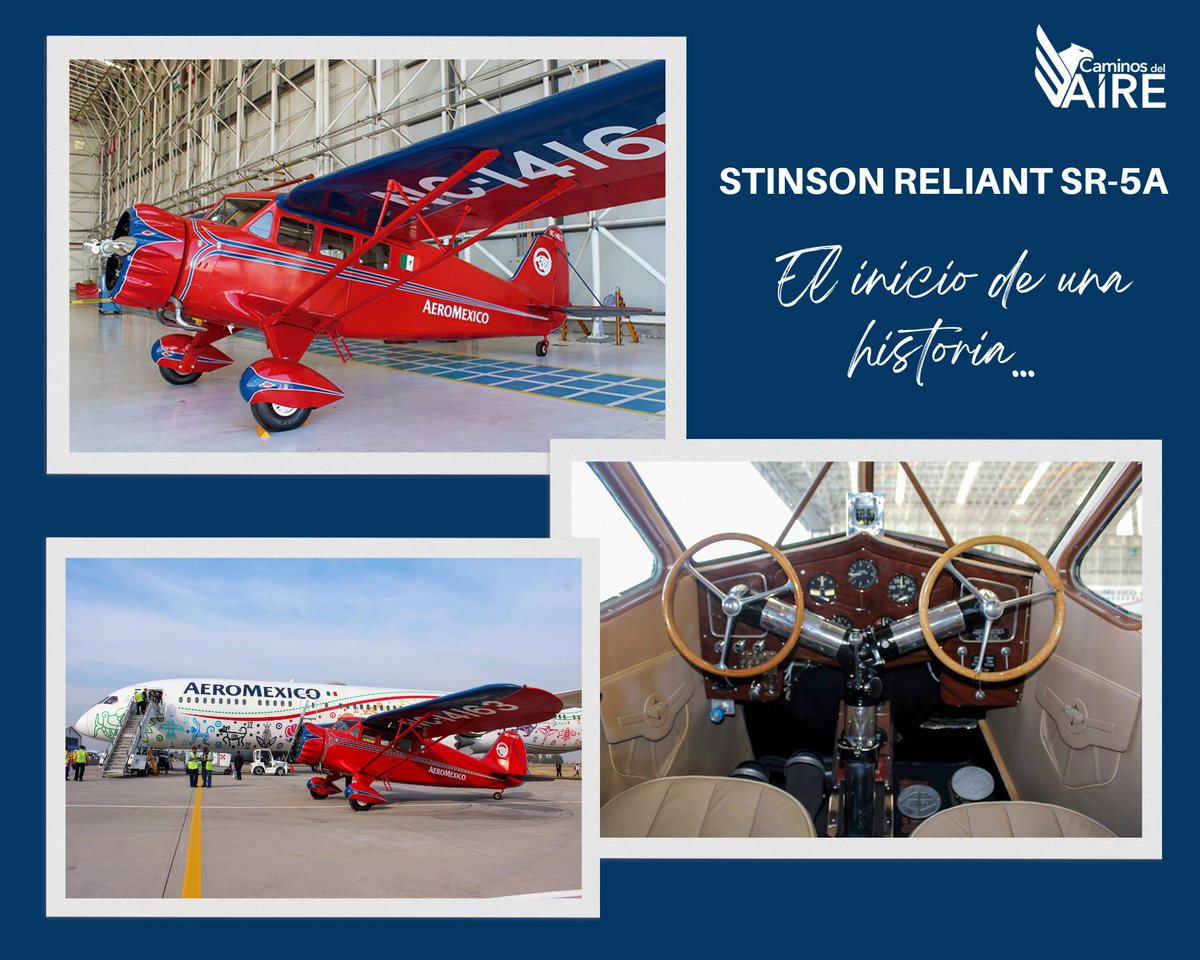 SinReservasInfo's tweet photo. 🔹 STINSON RELIANT SR-5A: EL INICIO DE UNA HISTORIA 🔹 

✈ https://t.co/WkNNtpHKu5 

#CaminosdelAire #Noticias #Aviación #AeroMéxico #LaLíneaQuenosUne #90Aniversario #AeronavesdeMéxico #JulioZinser #Stinson @Aeromexico https://t.co/3BMMpiwVbR