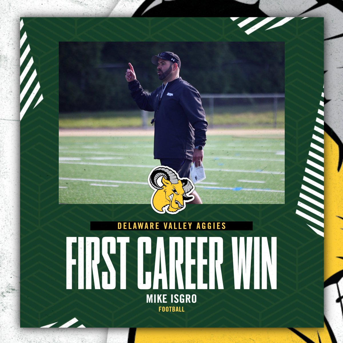 Congratulations to Coach Isgro on your first career win! 🥇 

#TogetherWeDoMore
