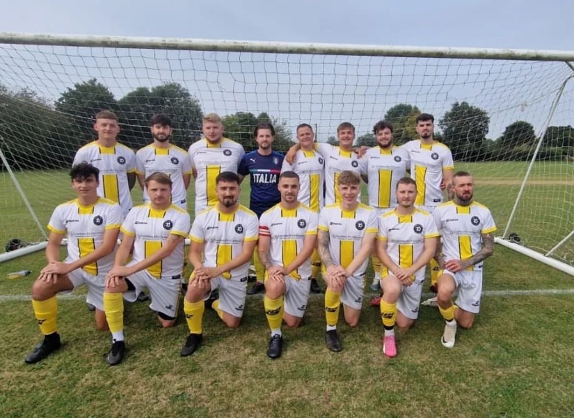 SpiresAthletic's tweet image. Season has started and it’s off to a great start in a new division! 
County cup action and the lads won 7-1 against Lacock Athletic Reserves
Scorers: 
Own Goal
Aaron Masson
Jake Angell
Aiden Jackson
Sam Wallis
Josh Gough
Macauley Chamberlain

The boys take on Pewsham Garage next!