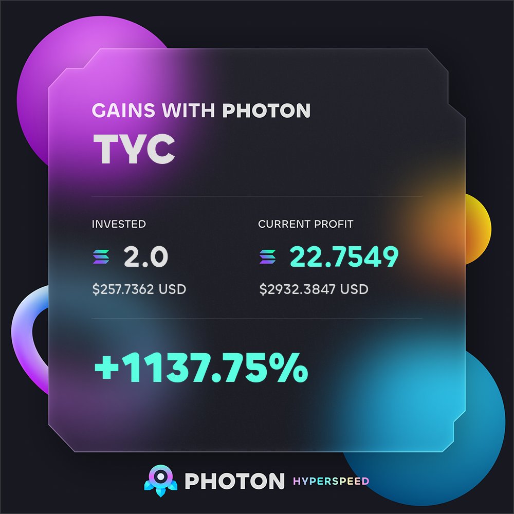 Front run everyone on $tyc but could have played it a little bit better 😅