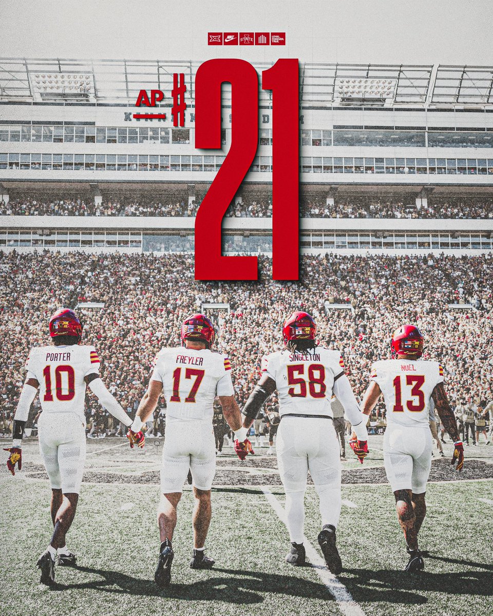 Checking in at 21 on the <a href="/AP/">The Associated Press</a> poll

🌪️🚨🌪️