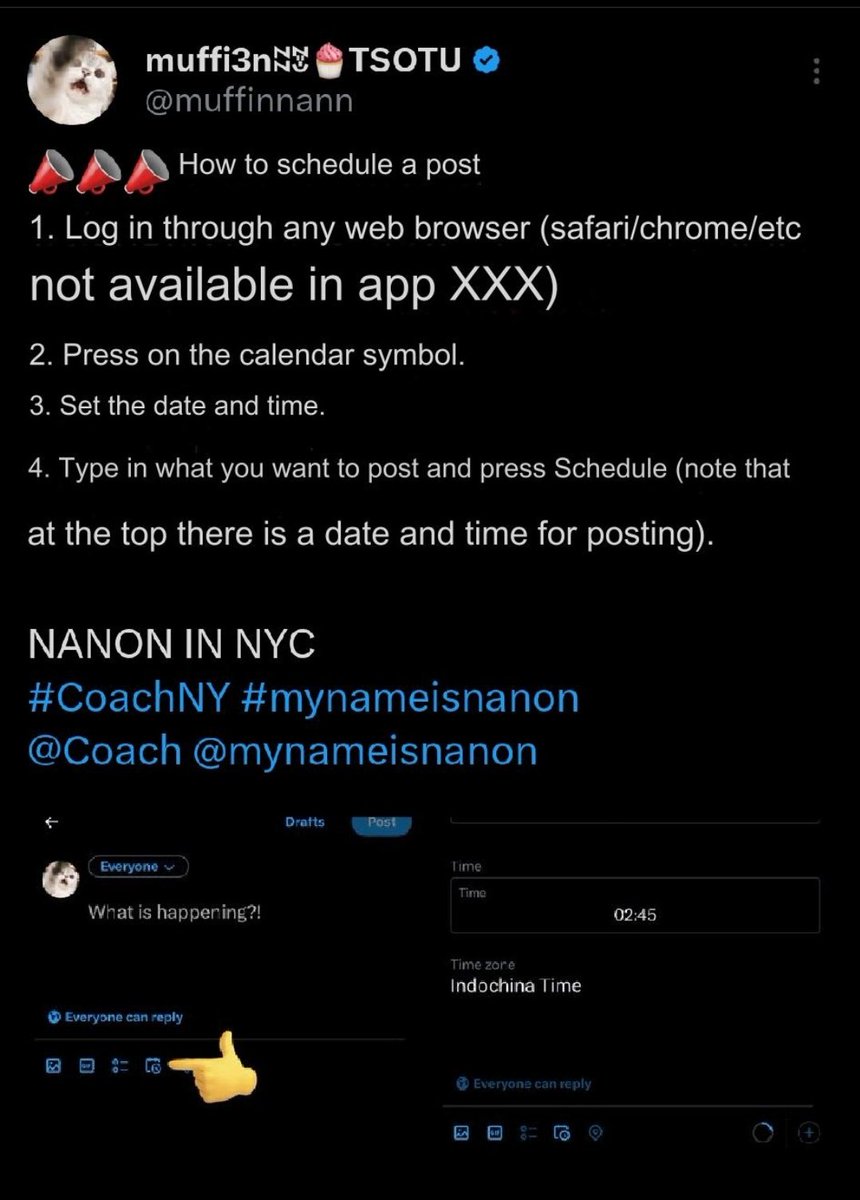 LET'S DO IT 📌✅
---🗽---
NANON IN NYC 
#CoachNY #mynameisnanon