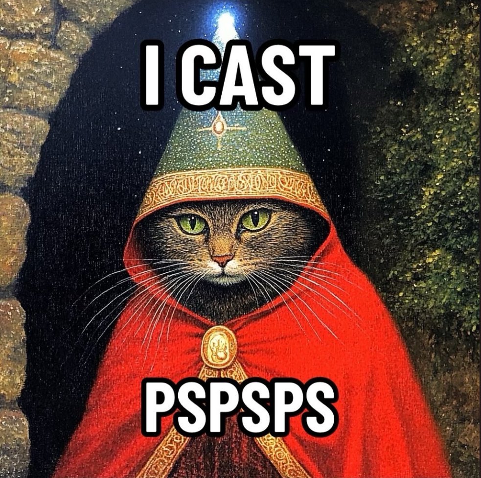 PunchingCat's tweet image. pspspsps