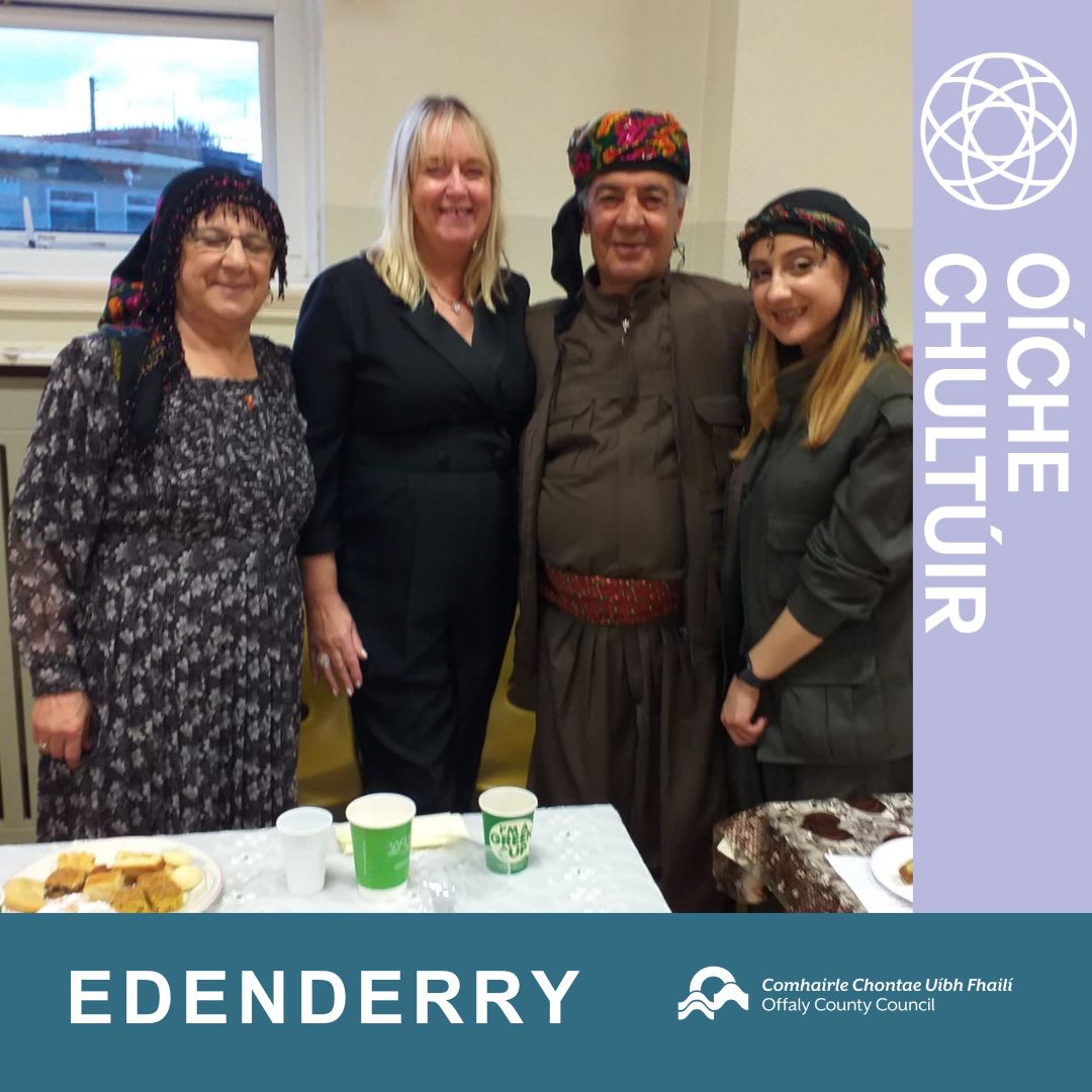 Offaly Arts (@offalyarts) on Twitter photo CULTURES OF EDENDERRY - an evening celebrating the town's diverse cultures through food, fashion, music, and more. Everyone is welcome!
📍 GAA Club, Edenderry
⏰ 5pm
📆 20 Sept 2024
🎫FREE ADMISSION but booking via nesrinelazaly@gmail.com
#CultureNight #OícheChultúir CULTURES OF EDENDERRY - an evening celebrating the town's diverse cultures through food, fashion, music, and more. Everyone is welcome!
📍 GAA Club, Edenderry
⏰ 5pm
📆 20 Sept 2024
🎫FREE ADMISSION but booking via nesrinelazaly@gmail.com
#CultureNight #OícheChultúir
