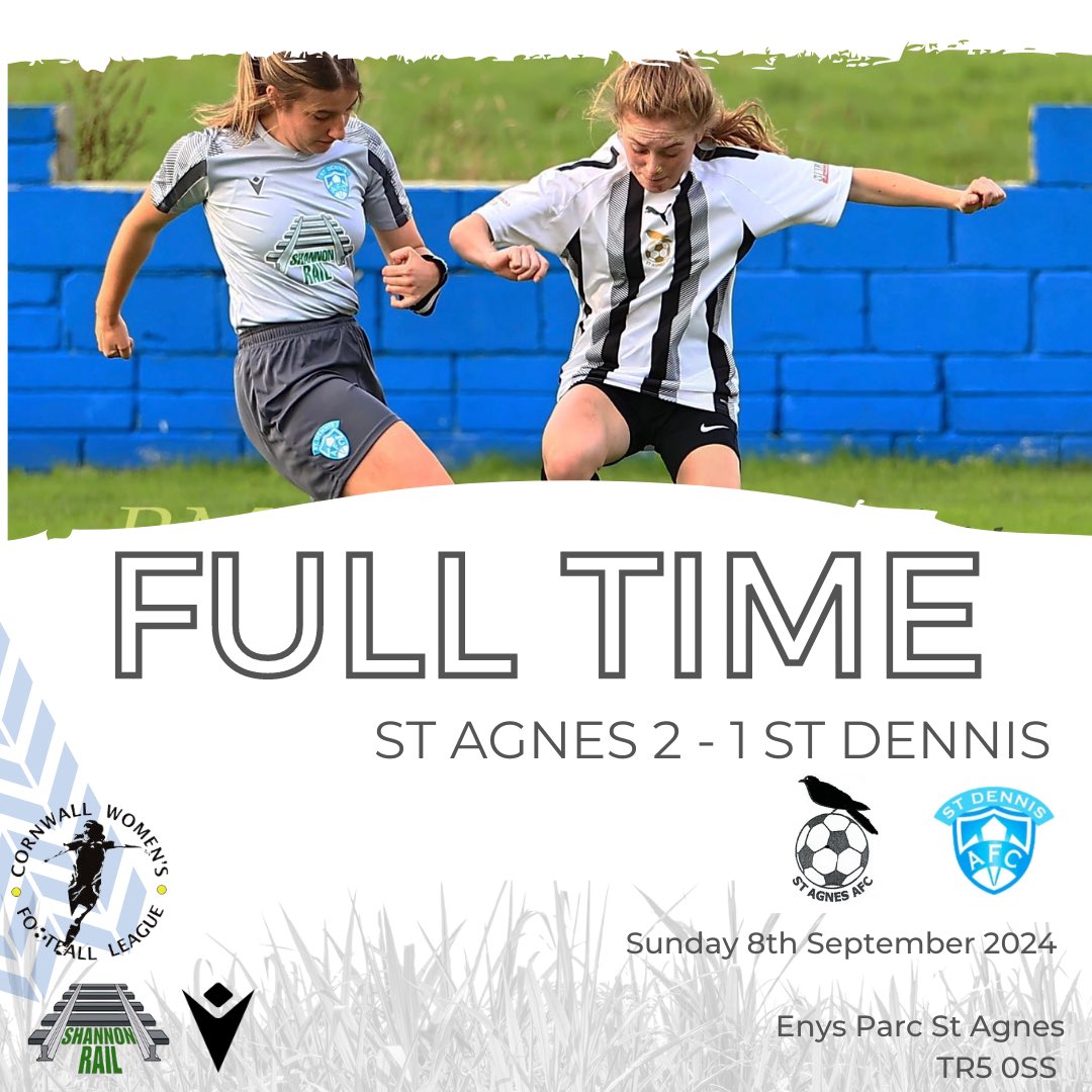 What a game this was… these ladies never gave up! With a few players missing and going with bare 11! These ladies showed their determination and fight! 
Very unlucky to not get a draw
⚽️ Liv
WOM goes to Danni for her excellent display on the sticks 🧤
<a href="/stagnesladiesfc/">St Agnes AFC Ladies</a> 
<a href="/TheCWFL/">CWFL</a>