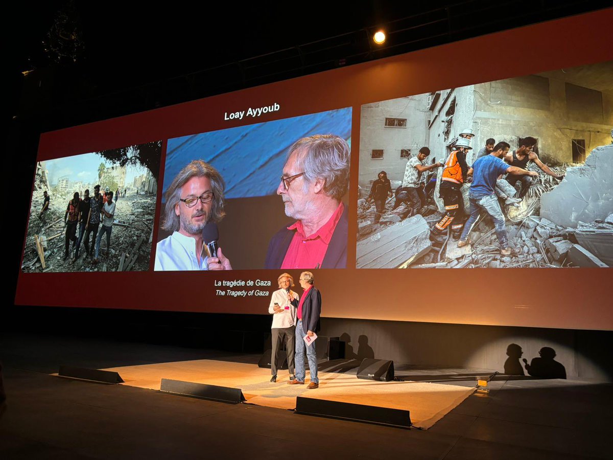 loayphoto's tweet photo. It was an emotional and honorable moment for me to be announced yesterday as the winner of the Perpignan City Remi Ochlik Award at the @visapourlimage festival for my report ‘The Tragedy of Gaza,’ which was selected as the best report by international photo editors. https://t.co/8owirMuNn6