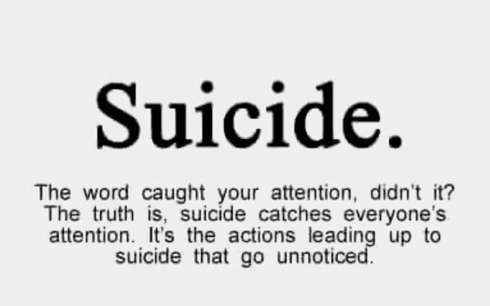 Trigger Warning 

Tuesday is #suicidepreventionday 2024 let’s all start normalising the subject of Suicide.